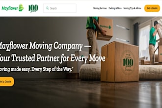 build wix moving company website long distance movers packing service website
