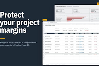build a project cost and margin tracker in excel or power bi
