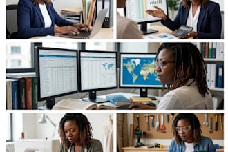 provide administrative, research, financial administrative, creative services