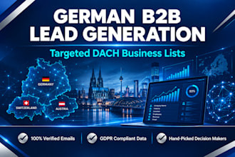 do targeted german b2b lead generation and email list building