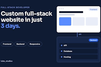 built a custom fullstack website