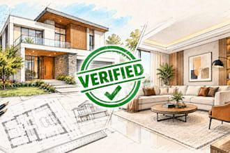 do residential interior design and 3d renderings