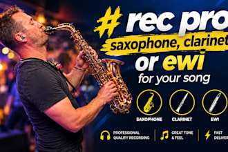 record pro saxophone, clarinet or ewi for your song
