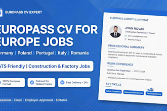 make professional europass CV for europe jobs