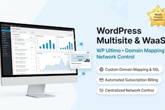 set up wordpress multisite with wp ultimo, domain mapping centralized control