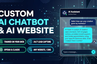 ai web application, ai saas app as full stack developer