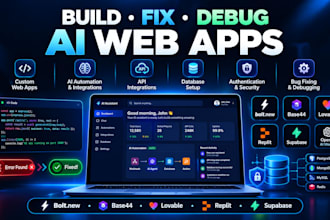 build fix bolt new ai errors base44 lovable ai replit bolt new web app supabase