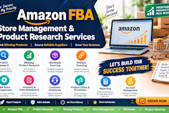 product research  winning products  amazon store management  fba wholesale