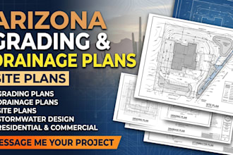 arizona grading drainage plans site plans
