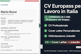 make ats europass CV for italy lavoro curriculum vitae