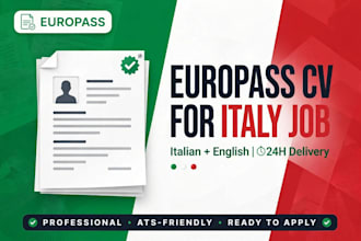 make ats europass CV for italy lavoro curriculum vitae