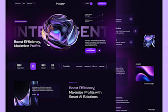 create a one page website or landing page