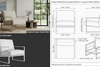 create 3d furniture models and photorealistic renders