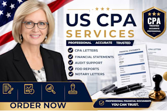 prepare US CPA letter mortgage letter income verification letter notary letter
