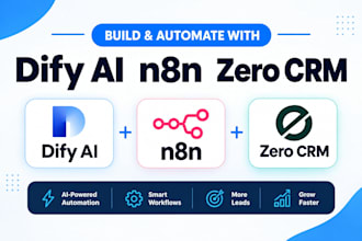 integrate dify ai, n8n, zero CRM