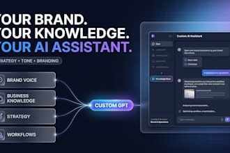 build a custom gpt assistant with strategy, tone, and branding