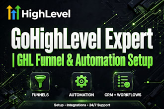 setup gohighlevel funnel calendar automation and website