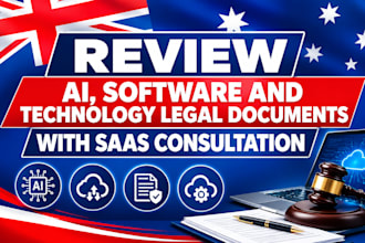 review ai, software and technology legal documents with  saas consultation
