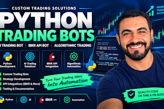 build python trading bot, ai trading bot, ibkr API bot, algorithmic trading bot