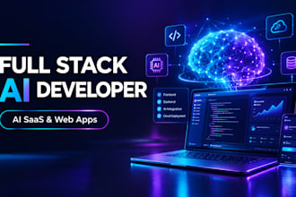 be your full stack ai website and ai saas developer