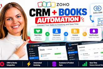 integrate a zoho CRM with zoho books and automate invoicing