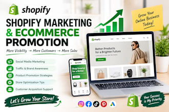 do shopify marketing, ecommerce promotion, and store sales growth