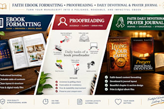faith ebook formatting proofread and formatting daily devotional prayer journal
