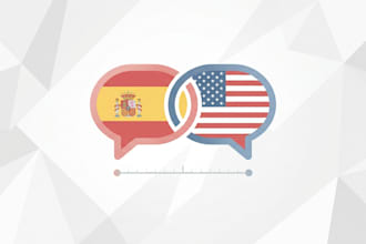do audio and video transcription in spanish or english
