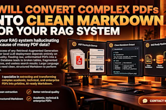 convert complex pdfs into clean markdown for your rag system