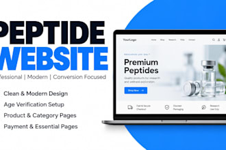 build a peptide website with wordpress and woocommerce