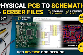 reverse engineer physical pcb to schematic and modern gerber files