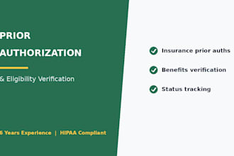 do prior authorization and insurance eligibility verification for your practice