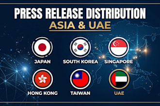 distribute press releases asia japan south korea singapore hong kong taiwan uae