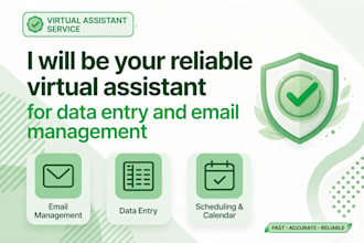 be your reliable virtual assistant for data entry and email management