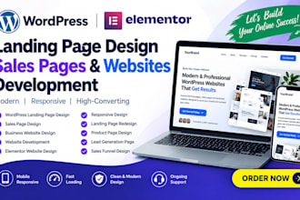 landing page design wordpress  sales pages website development