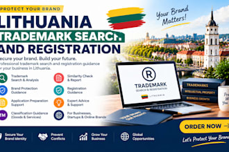 conduct a lithuania trademark search and registration for your brand