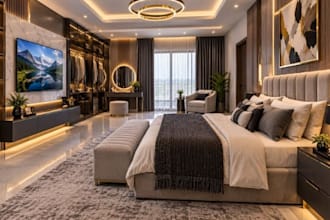 luxury interior design for bedrooms, bathrooms, kitchen ,offices