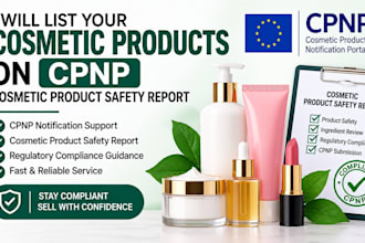 do your cosmetic products on cpnp,cosmetic product safety report