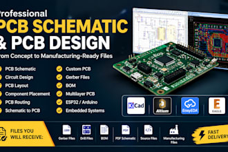design pcb shematic, pcb layout, circuit and custom pcb