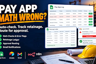 automate subcontractor pay application checks and retainage tracking