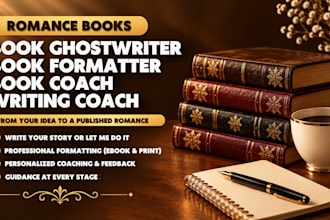 be your book ghostwriter book formatter book coach writing coach of romance book