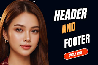 design header and footer