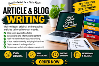 write engaging blog posts and articles