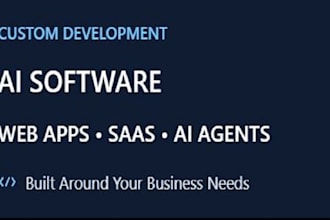 develop custom ai software, ai web apps, saas and ai agents
