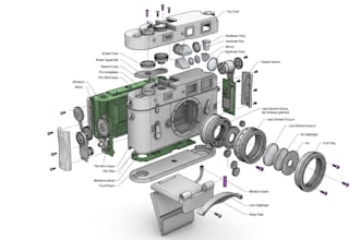 design webcam, security camera and consumer electronics products in 3d cad