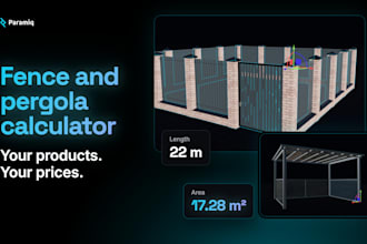 build a fence or pergola quote calculator with 3d preview