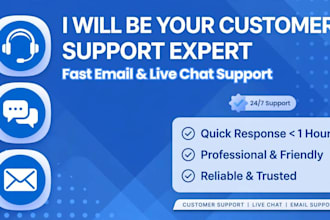 be your 24 7 live chat customer support agent for  shopify store and website