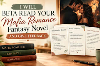 beta read your mafia romance fantasy novel and give feedback