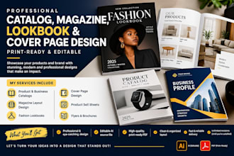 design fashion lookbook, product catalog and line sheet