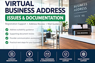 resolve virtual business address issues for company registration